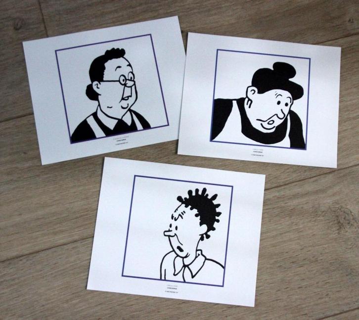 Tintin 3 tiré à part serigrafie Kuifje Hergé 2011, Verzamelen, Stripfiguren, Zo goed als nieuw, Kuifje, Verzenden