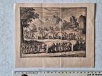 18de eeuwse gravure Olifanten uit 1727, Antiek en Kunst, Ophalen of Verzenden