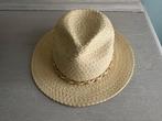 Hoed riet beige M, Kleding | Dames, Ophalen of Verzenden, Zo goed als nieuw, Hoed