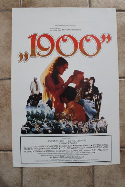 filmaffiche Robert De Niro 1900 Novecento filmposter, Verzamelen, Posters, Zo goed als nieuw, Film en Tv, A1 t/m A3, Rechthoekig Staand