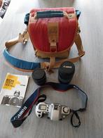 Canon camera met opbergtas en lenzen, Comme neuf, Canon, Enlèvement, Compact