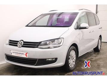 Volkswagen Sharan 2.0CR TDI BMT Comfortline 5PL. Leder GPS, Autos, Achat, Electronic Stability Program (ESP), Boîte manuelle, Noir
