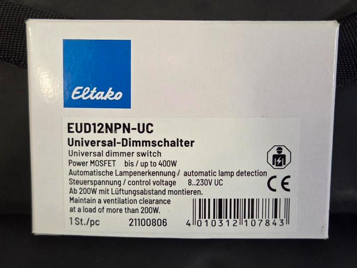 Eltako EUD12NPN - universele DIN-rail - impuls dimmer, Elektronische apparatuur, Overige elektronische apparatuur, Nieuw, Ophalen of Verzenden