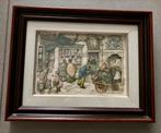 Prachtig ingekaderde Anton Pieck, Ophalen of Verzenden