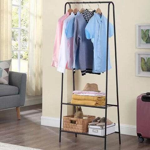 Kledingrek schoenenrek 153x60x34cm zwart metaal, Kleding | Dames, Kledingrekken, Nieuw, Ophalen of Verzenden