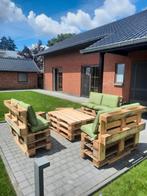 Palletten Lounge met kussens, Tuin en Terras, Picknicktafels, Ophalen, Gebruikt, Rechthoekig, Hout