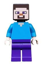 Lego figuur min009 Steve Minecraft (3), Ophalen of Verzenden, Zo goed als nieuw, Losse stenen, Lego