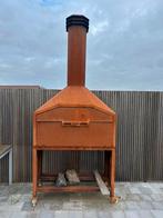 Braaimaster 120 cm. Corten staal, Ophalen, Zo goed als nieuw, Houtskool, Vrijstaand