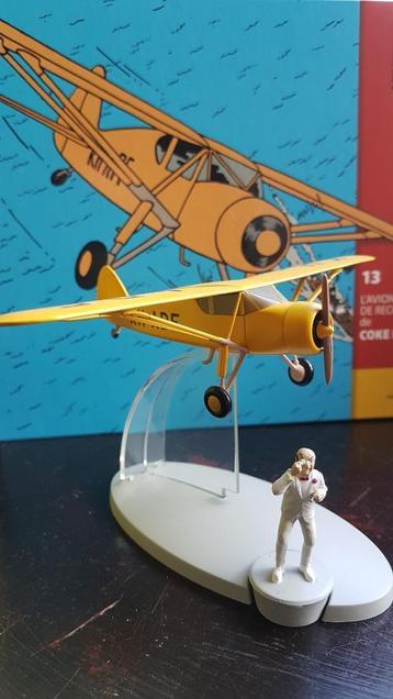 tintin figurine avion collection avec figurine et livre