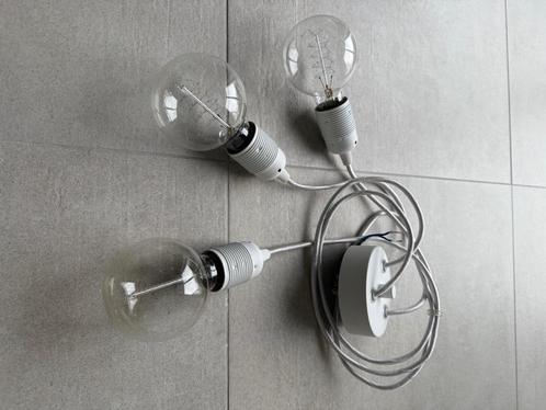 Plafondlamp, Huis en Inrichting, Lampen | Plafondlampen, Zo goed als nieuw, Glas, Metaal, Ophalen