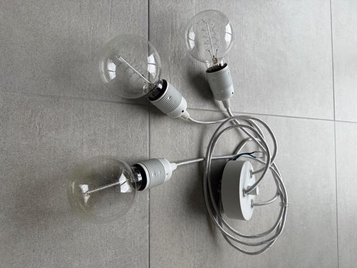 Plafondlamp, Huis en Inrichting, Lampen | Plafondlampen, Zo goed als nieuw, Glas, Metaal, Ophalen