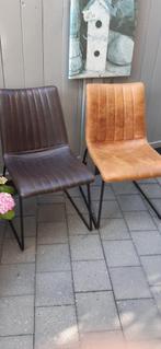 8 eetkamerstoelen leder 2x4 stuks, Huis en Inrichting, Stoelen, Ophalen, Zo goed als nieuw