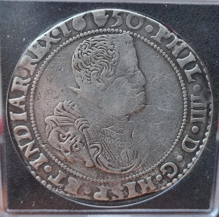 Ducaton 1650 (Antwerpen) Philips IIII / Zeldzaam !, Postzegels en Munten, Munten | België, Losse munt, Zilver, Zilver, Ophalen of Verzenden