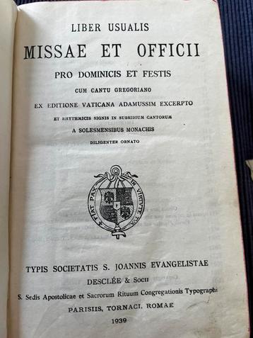 Liber usualis missae et officii 1939