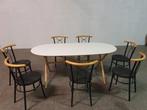 Table à manger + 7 chaises, Jardin & Terrasse, Ensembles de jardin, Comme neuf, Enlèvement ou Envoi, Table à dinner