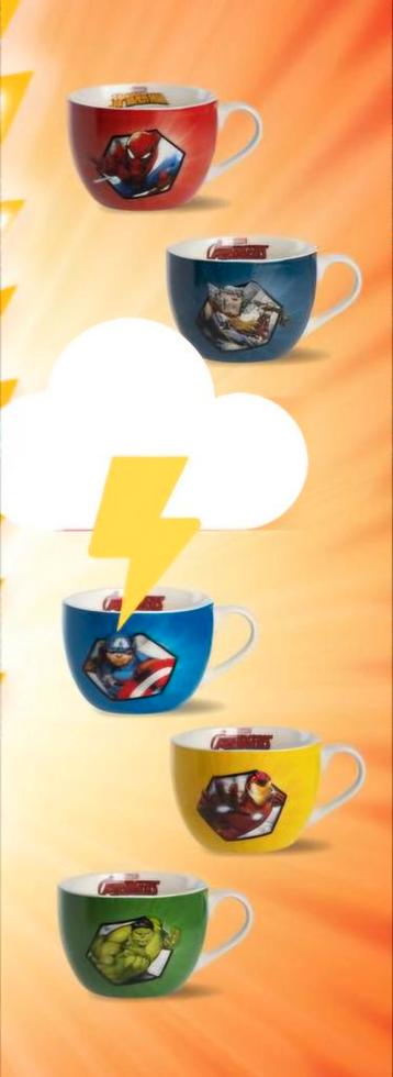Marvel koffietassen – verschillende helden – NIEUW beschikbaar voor biedingen