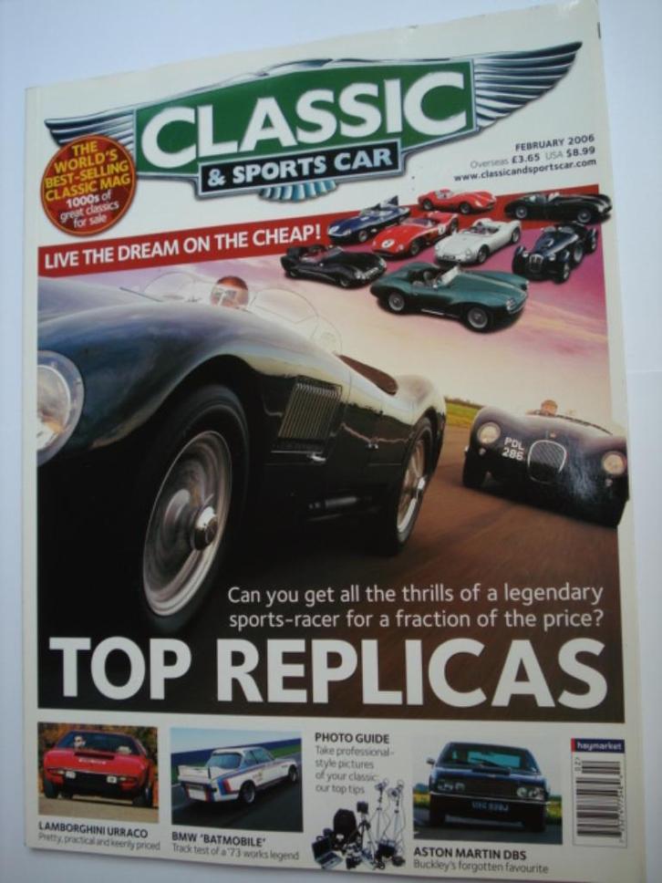 Classic & Sports Car 02/2006, Boeken, Auto's | Folders en Tijdschriften, Gelezen, Algemeen, Verzenden