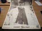 poster johnny Hallyday, Collections, Enlèvement ou Envoi, Utilisé, Affiche, Œuvre d'art ou Peinture