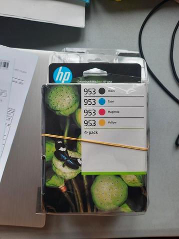 HP 953 4-pack originele inktcartridges, cyaan/magenta/geel, Ophalen of Verzenden, Zo goed als nieuw, Cartridge, HP