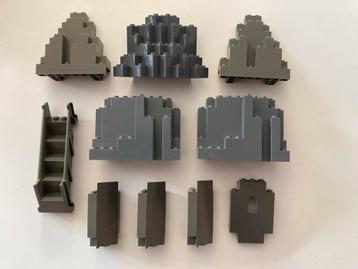 Lego rotsen en panelen lot (10x) beschikbaar voor biedingen