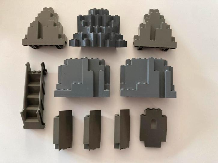 Lego rotsen en panelen lot (10x), Kinderen en Baby's, Speelgoed | Duplo en Lego, Zo goed als nieuw, Lego, Losse stenen, Verzenden