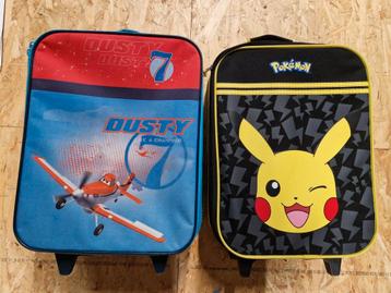 2 reiskoffers apart of samen dusty en pokemon beschikbaar voor biedingen