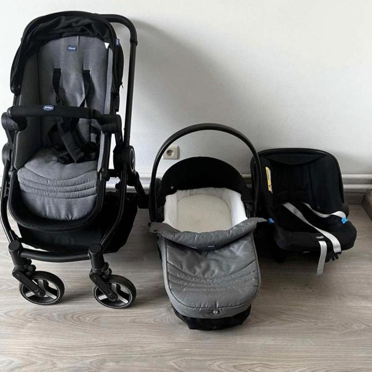 Poussette trio Chicco, Enfants & Bébés, Poussettes & Combinaisons, Utilisé, Poussette, Enlèvement ou Envoi