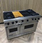 Luxe Viking Fornuis 122cm Gas 6 Branders + Grillplaat, 60 cm of meer, Zo goed als nieuw, Gas, Grill