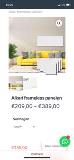 4 infra rood panelen 1000W, Sport en Fitness, Sauna, Ophalen, Zo goed als nieuw, Infrarood, Accessoires