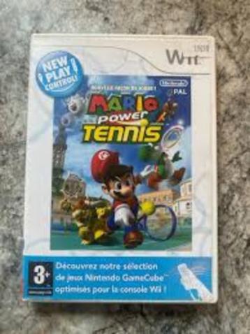 Jeu Wii Mario power Tennis.