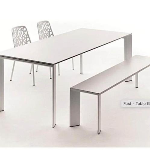 Table extensible intérieur ou extérieur Grande Arche, Huis en Inrichting, Tafels | Eettafels, Zo goed als nieuw, 50 tot 100 cm