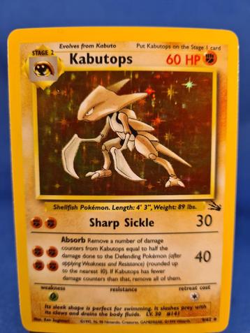 Kabutops 9/62 - Fossil, Hobby en Vrije tijd, Verzamelkaartspellen | Pokémon, Verzenden, Zo goed als nieuw