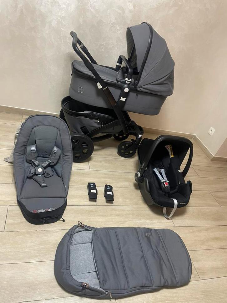 Joolz Geo 2 gorgeous grey kinderwagen 3-in-1 Set, Kinderen en Baby's, Buggy's, Zo goed als nieuw, Maxi-Cosi, Voetenzak, Ophalen