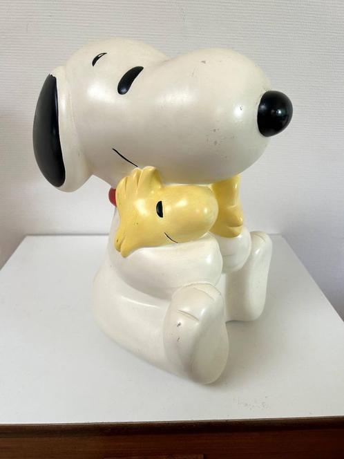 Heel mooie vintage houten beeld XL Peanuts snoopy, Verzamelen, Speelgoed, Gebruikt, Ophalen of Verzenden