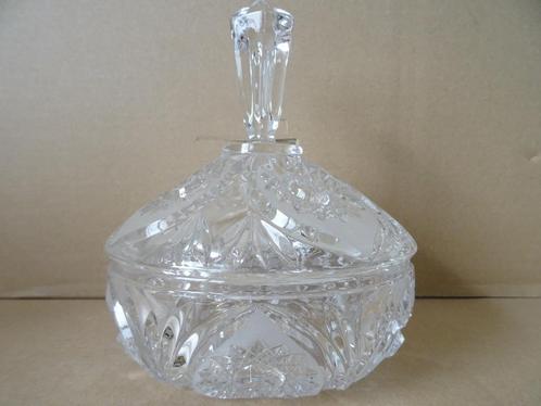 Curiosa kristallen bonbonschaal vintage bonbonschaal 19cm, Antiek en Kunst, Antiek | Glaswerk en Kristal, Ophalen of Verzenden