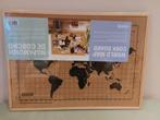 Kurk prikbord wereldkaart 70 x 50 cm (nieuw!), Nieuw, Ophalen