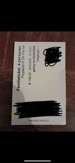 Familieticket plopsaland 4 personen 06/03/26, Drie personen of meer