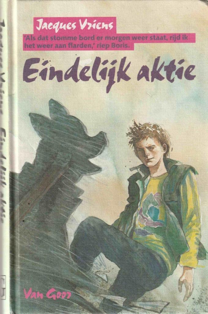 Jacques Vriens - Eindelijk aktie, Boeken, Kinderboeken | Jeugd | 13 jaar en ouder, Ophalen of Verzenden