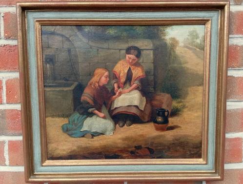 19-de eeuws schilderij Taylor, Antiek en Kunst, Kunst | Schilderijen | Klassiek, Ophalen of Verzenden