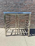 RVS ONDERSTEL VOOR (COMBI)OVEN - 12 GASTRONORM RAILS, Ophalen, Gebruikt, Inox Meubilair