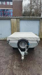 Remorque double essieux 750kg aluminium avec bâche, Autos : Divers, Remorques, Enlèvement, Comme neuf