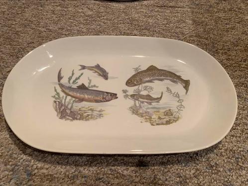 Plat à poissons marque Kahla en porcelaine années 80-90, Antiquités & Art, Antiquités | Services (vaisselle) pièces