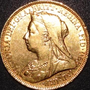 Goud - VK - Sovereign - Victoria - 1893 beschikbaar voor biedingen