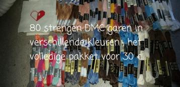 DMC splitgaren en vele toebehoren  beschikbaar voor biedingen