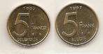 uit muntenset * 5 frank 1997 fr+vl * FDC, Verzenden