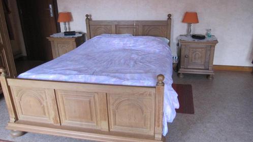 Eiken slaapkamer, Huis en Inrichting, Slaapkamer | Complete slaapkamers, Gebruikt, Tweepersoons, Ophalen