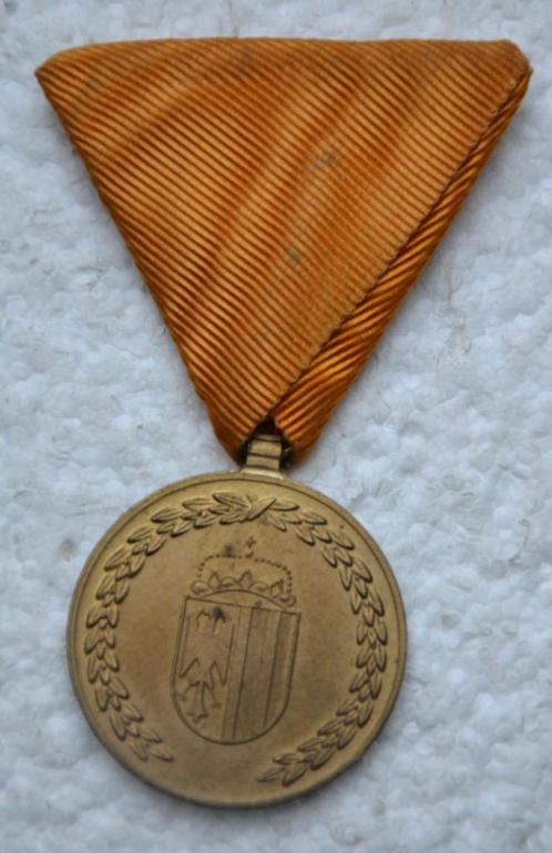 Medaille, Oosterijk Brandweer verdienste 25 jaar (Ing 1952), Verzamelen, Militaria | Algemeen, Overige soorten, Lintje, Medaille of Wings