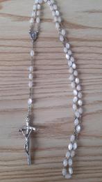 chapellet avec perles blanches, Bijoux, Utilisé, Christianisme | Catholique