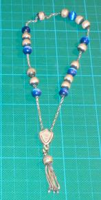 Objet décoratif  à suspendre chaîne perlée + pendentif, Enlèvement, Comme neuf