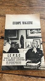 Europe Magazine Lefèvre Joseph Pholien P.S.C 1964, Verzamelen, 1940 tot 1960, Tijdschrift